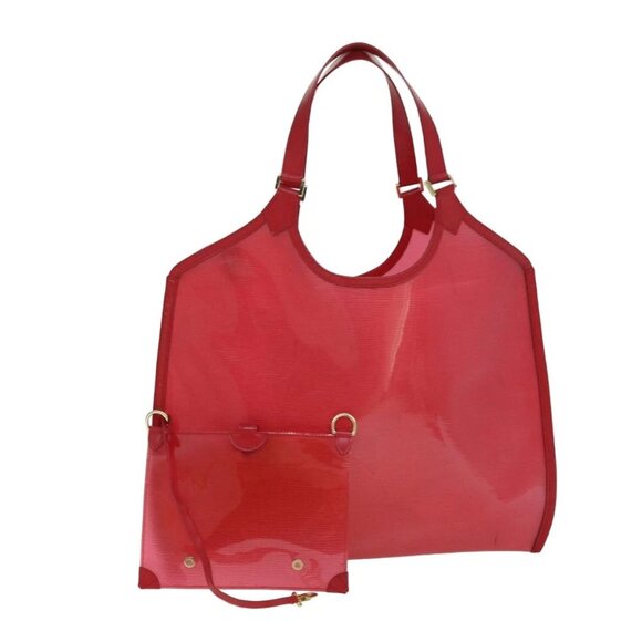 LOUIS VUITTON Epi Plage Lagoon Bay Tote Bag Red M92150 LV Auth bs15512 - Picture 1 of 16